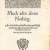 Much Ado About Nothing